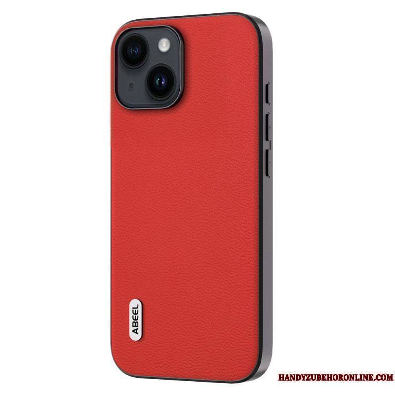 Coque iPhone 15 Plus Véritable Cuir ABEEL