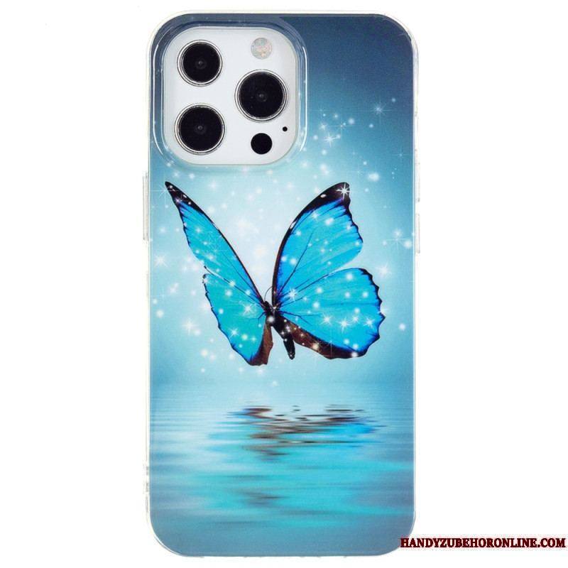 Coque iPhone 15 Pro Fluorescente Papillons