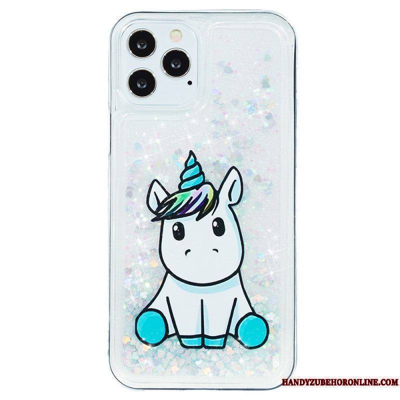 Coque iPhone 15 Pro Max Paillettes Licorne