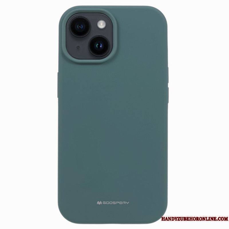 Coque iPhone 15 Silicone Liquide Mercury Goospery
