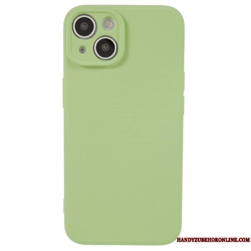 Coque iPhone 15 Silicone et Microfibre