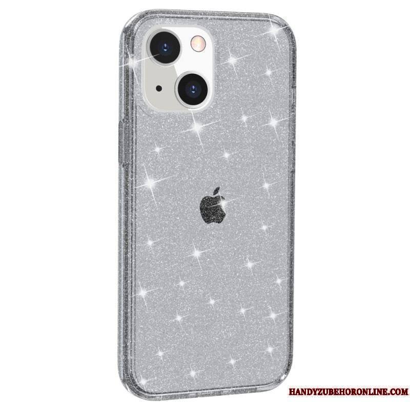 Coque iPhone 15 Transparente Paillettes
