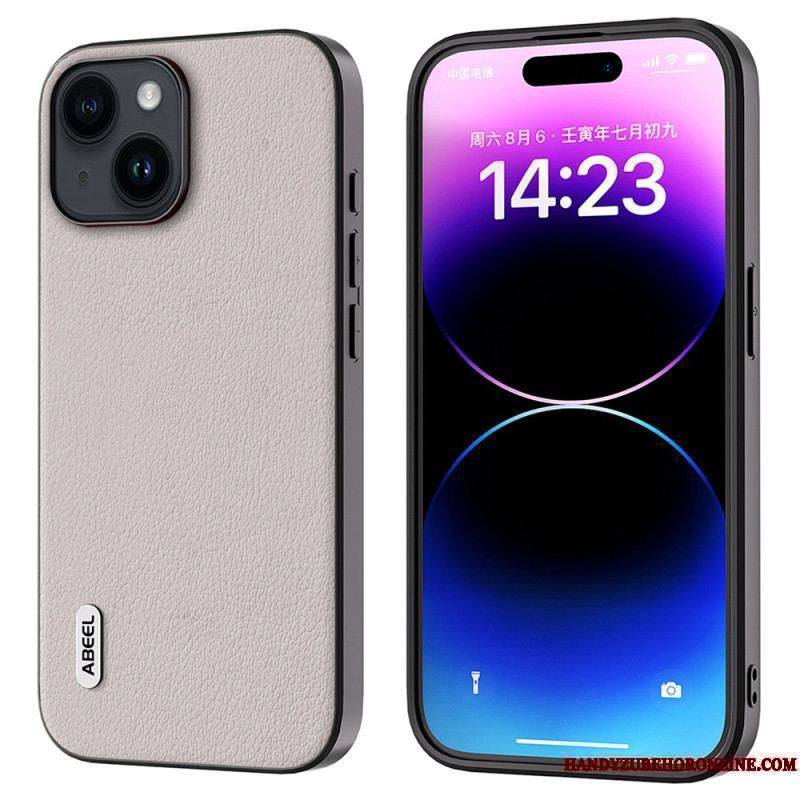 Coque iPhone 15 Véritable Cuir ABEEL