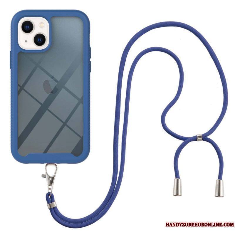 Coque iPhone 15 à Cordon Transparente