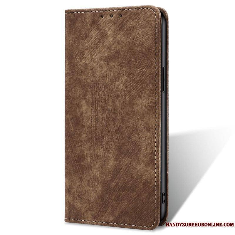 Flip Cover Huawei Mate 50 Pro Simili Cuir Rétro