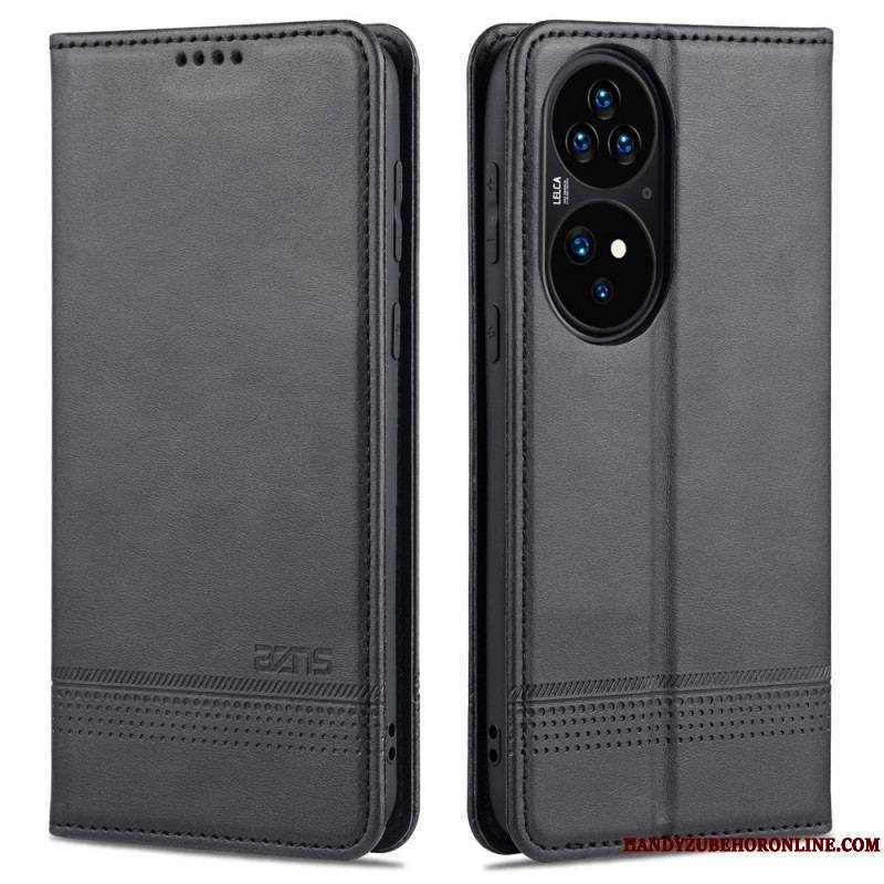 Flip Cover Huawei P50 Pro Style Cuir AZNS