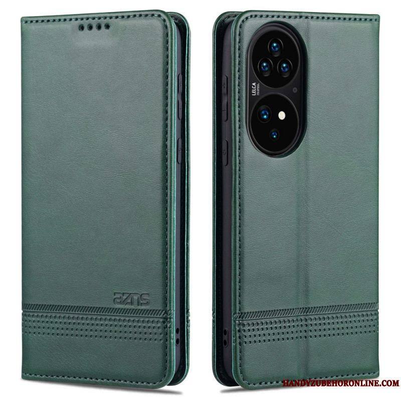 Flip Cover Huawei P50 Pro Style Cuir AZNS