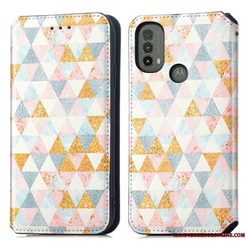 Flip Cover Moto E40 / E30 / E20 Artistique RFID