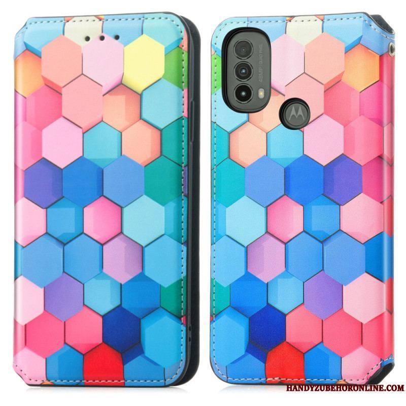 Flip Cover Moto E40 / E30 / E20 Artistique RFID