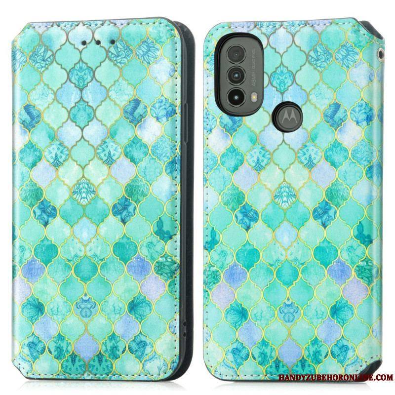 Flip Cover Moto E40 / E30 / E20 Artistique RFID