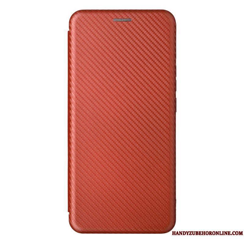 Flip Cover Moto E40 / E30 / E20 Fibre Carbone