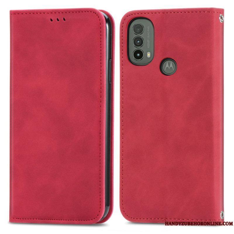 Flip Cover Moto E40 / E30 / E20 Skin-Touch Design