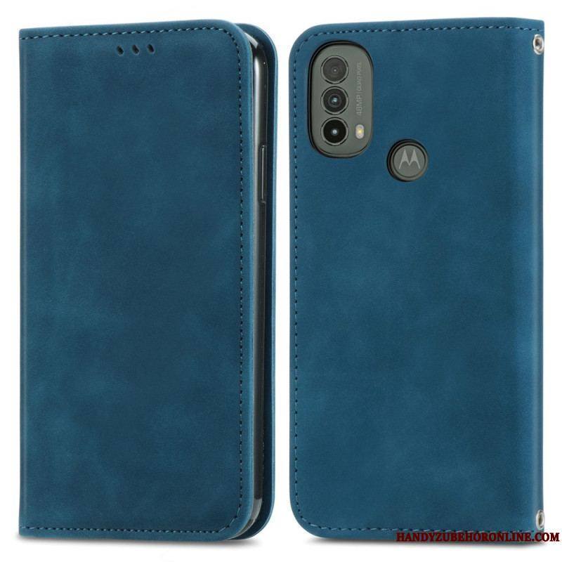 Flip Cover Moto E40 / E30 / E20 Skin-Touch Design