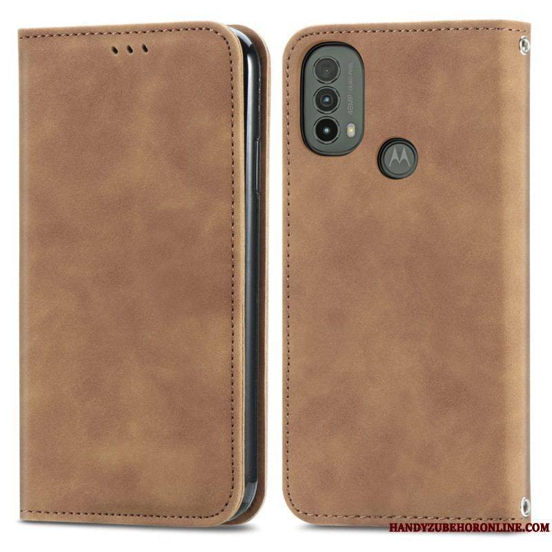 Flip Cover Moto E40 / E30 / E20 Skin-Touch Design