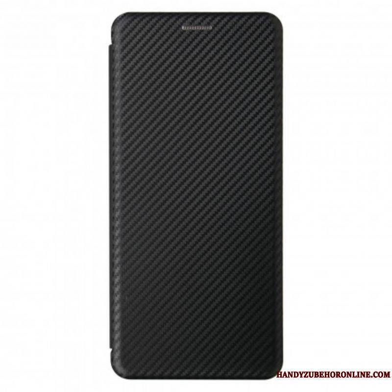 Flip Cover Moto G100 Silicone Carbone