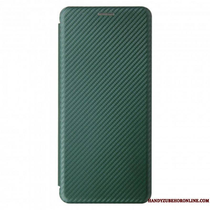 Flip Cover Moto G100 Silicone Carbone