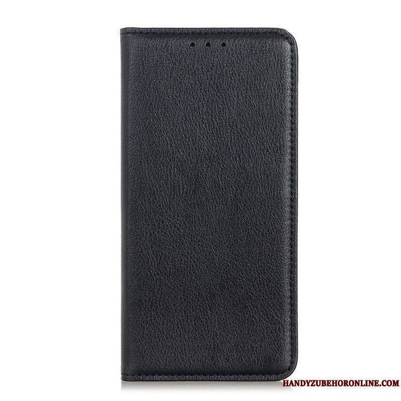 Flip Cover Moto G200 5G Cuir Litchi Fendu Texture