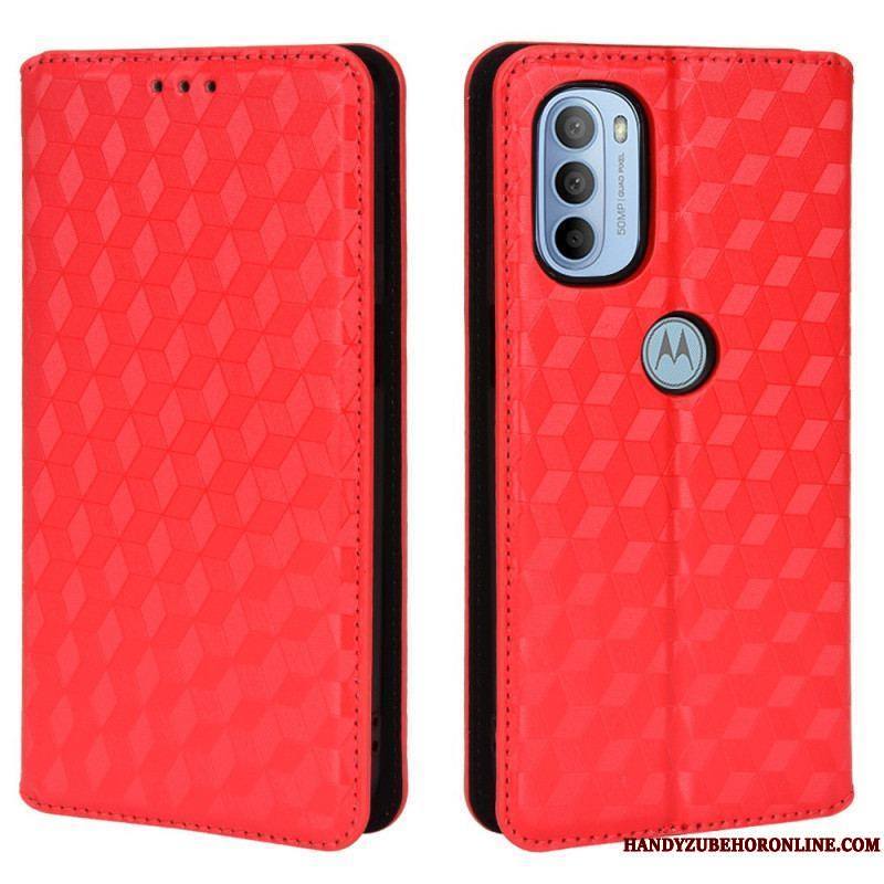 Flip Cover Moto G41 / G31 Effet Cuir Diamant