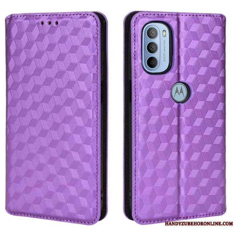 Flip Cover Moto G41 / G31 Effet Cuir Diamant