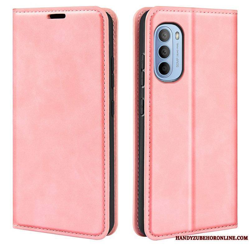 Flip Cover Moto G41 / G31 Effet Cuir Douceur Soie