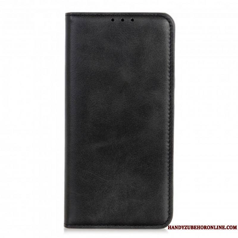 Flip Cover Moto G50 Cuir Fendu