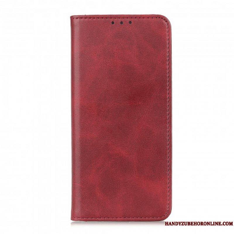 Flip Cover Moto G50 Cuir Fendu