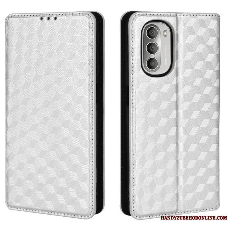 Flip Cover Moto G51 5G Effet Cuir Diamant