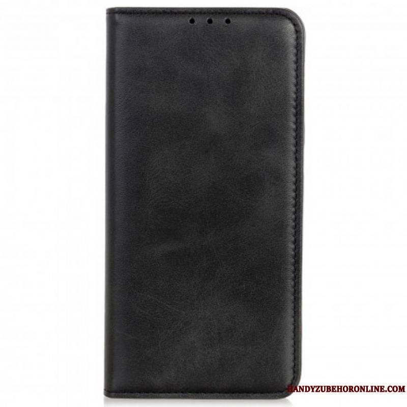 Flip Cover Motorola Edge 20 Lite Cuir Fendu Design