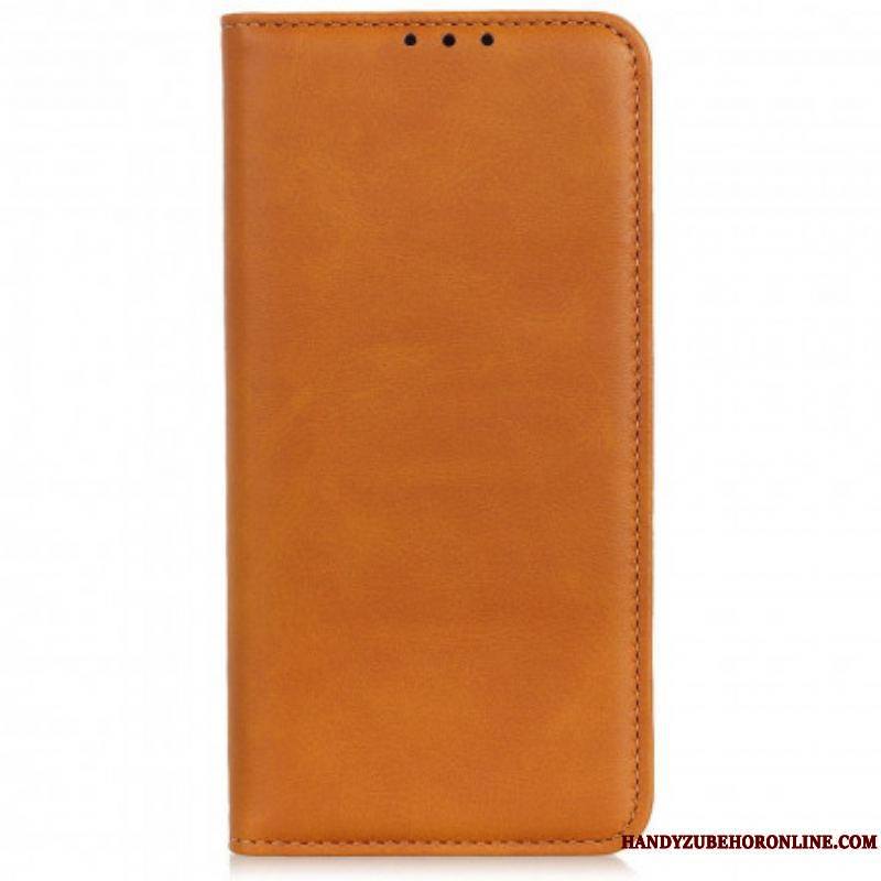 Flip Cover Motorola Edge 20 Lite Cuir Fendu Design