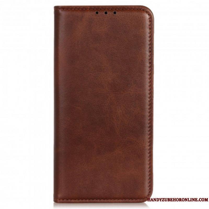 Flip Cover Motorola Edge 20 Lite Cuir Fendu Design