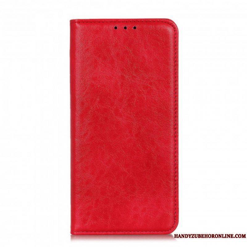 Flip Cover Motorola G60s Cuir Fendu Texturé