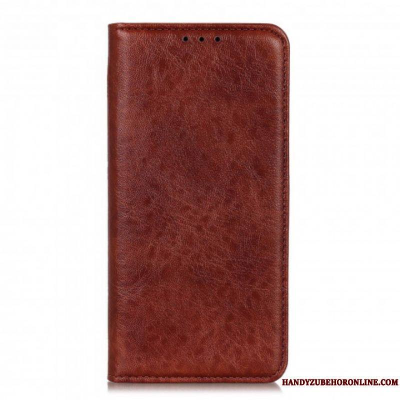 Flip Cover Motorola G60s Cuir Fendu Texturé