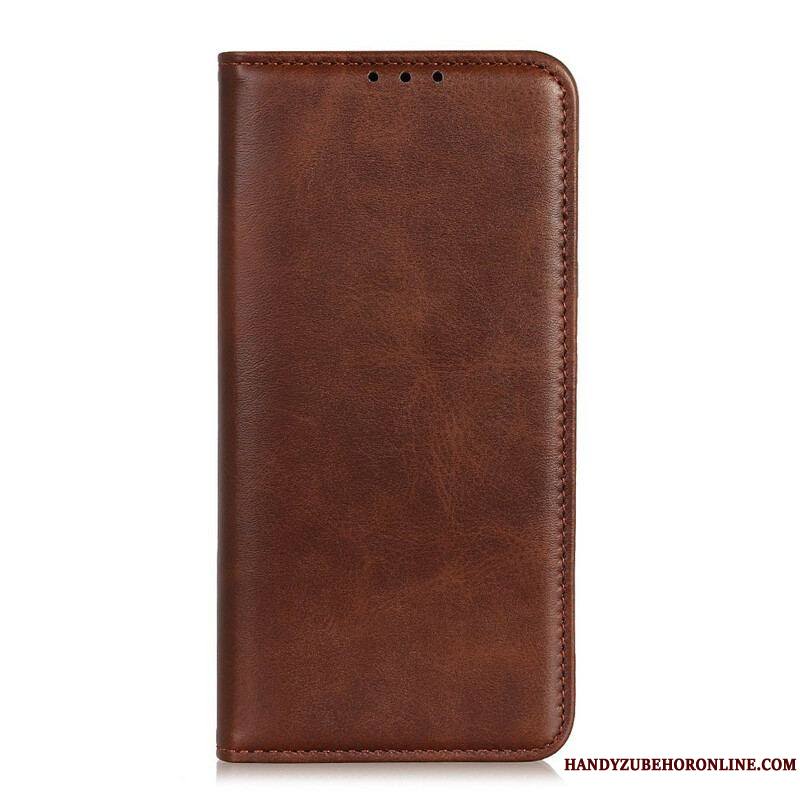 Flip Cover Samsung Galaxy A12 / M12 Cuir Fendu