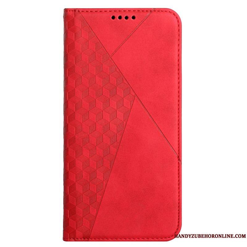 Flip Cover Samsung Galaxy A12 / M12 Effet Cuir Géo