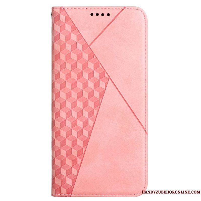 Flip Cover Samsung Galaxy A12 / M12 Effet Cuir Géo