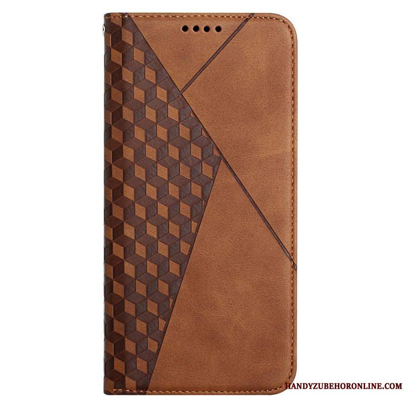 Flip Cover Samsung Galaxy A12 / M12 Effet Cuir Géo