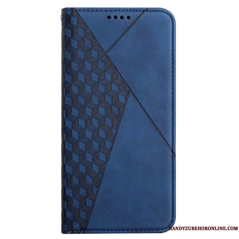 Flip Cover Samsung Galaxy A12 / M12 Effet Cuir Géo