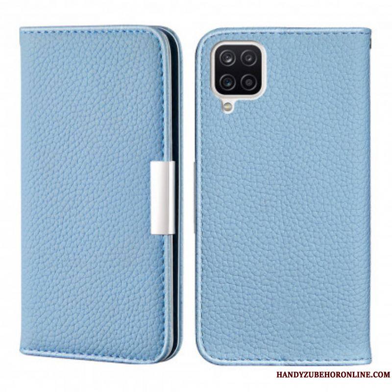 Flip Cover Samsung Galaxy A12 / M12 Simili Cuir Litchi Ultra Chic