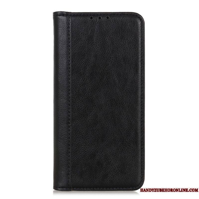 Flip Cover Samsung Galaxy A14 5G / A14 Cuir Fendu Stylé