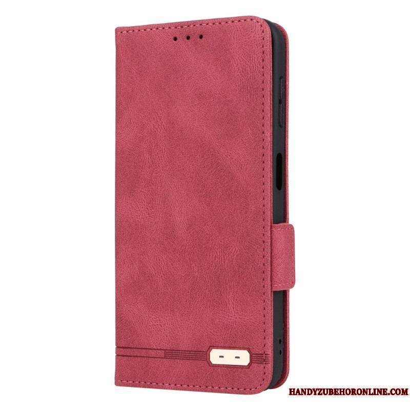 Flip Cover Samsung Galaxy A14 5G / A14 Texture Cuir