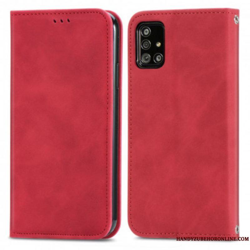 Flip Cover Samsung Galaxy A51 5G Simili Cuir Vintage