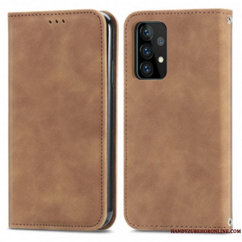 Flip Cover Samsung Galaxy A52 4G / A52 5G / A52s 5G Effet Cuir Chic