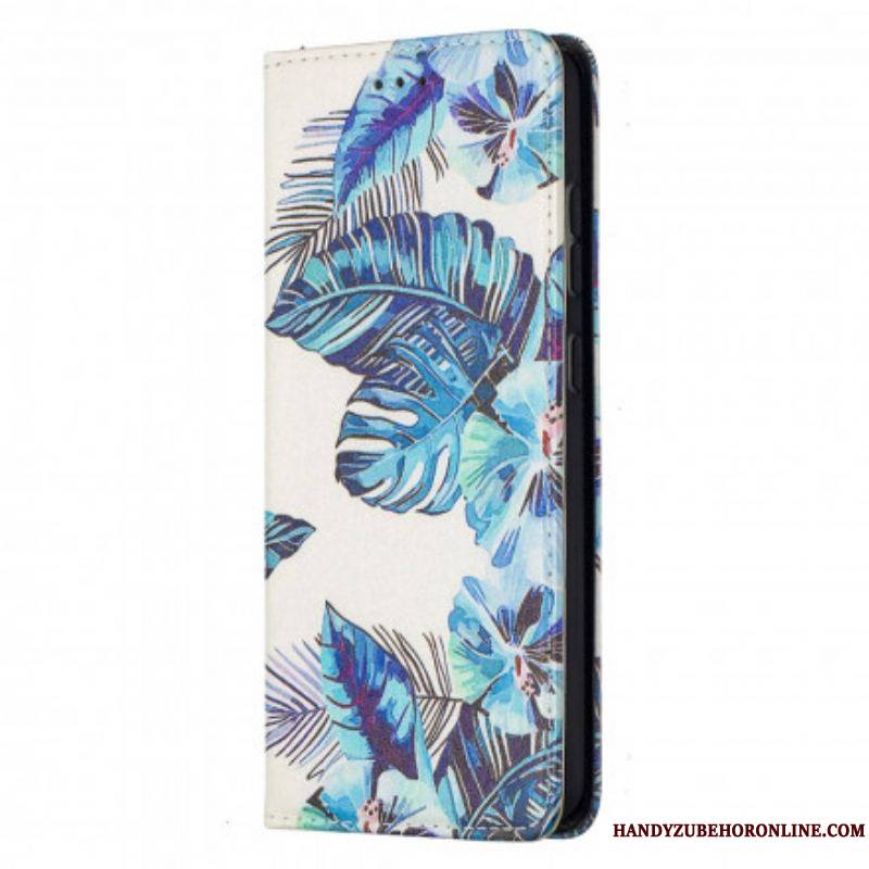 Flip Cover Samsung Galaxy A52 4G / A52 5G / A52s 5G Feuilles