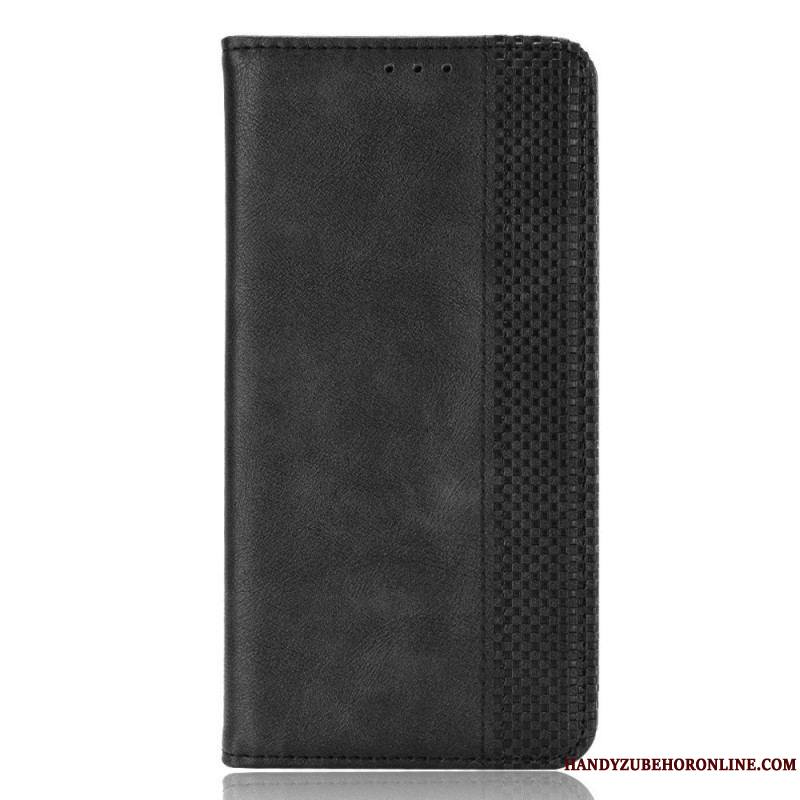 Flip Cover Samsung Galaxy M23 5G Effet Cuir Vintage Stylisé