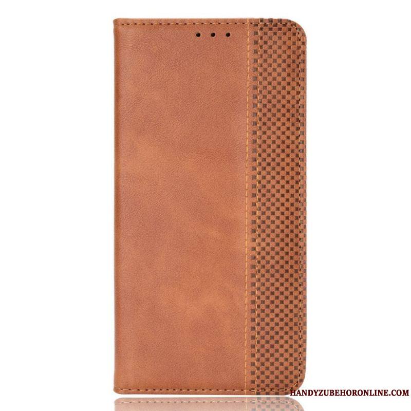 Flip Cover Samsung Galaxy M23 5G Effet Cuir Vintage Stylisé