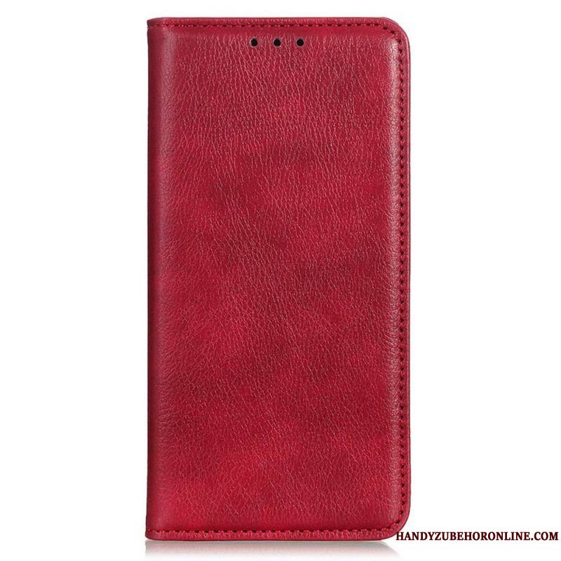 Flip Cover Samsung Galaxy M33 5G Cuir Fendu Litchi