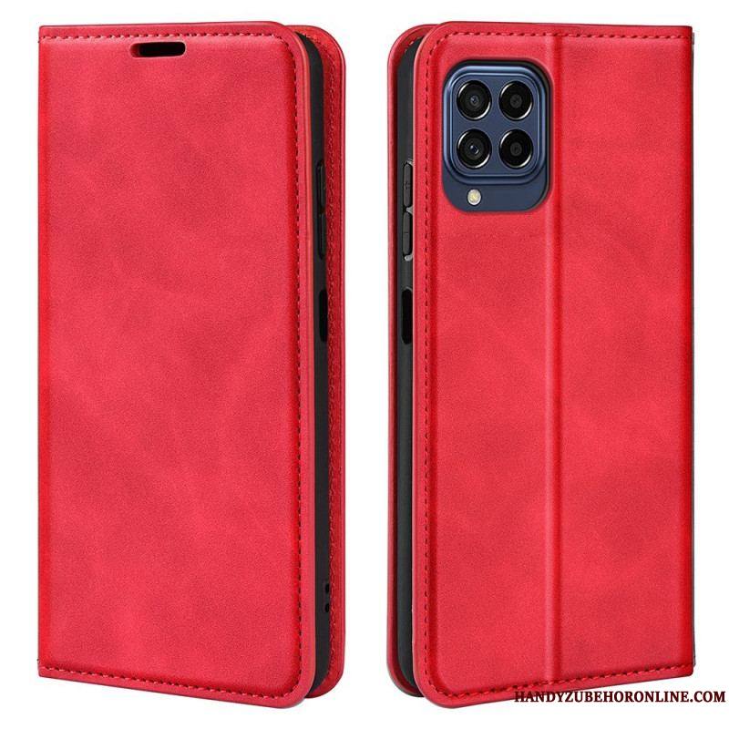 Flip Cover Samsung Galaxy M53 5G Skin-Touch Douceur