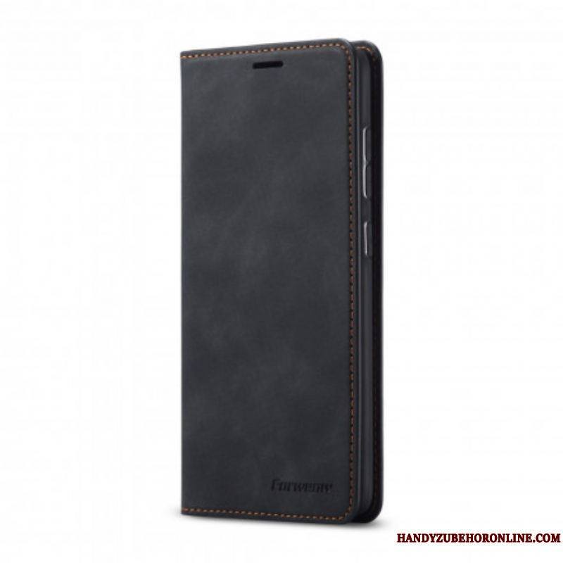 Flip Cover Samsung Galaxy S21 5G Effet Cuir FORWENW