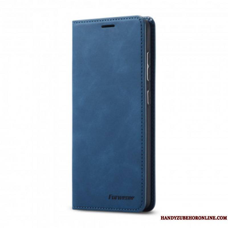 Flip Cover Samsung Galaxy S21 5G Effet Cuir FORWENW