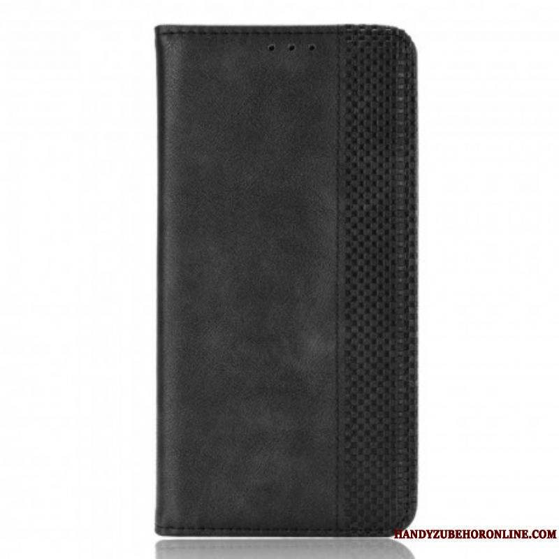 Flip Cover Samsung Galaxy S21 5G Effet Cuir Vintage Stylisé